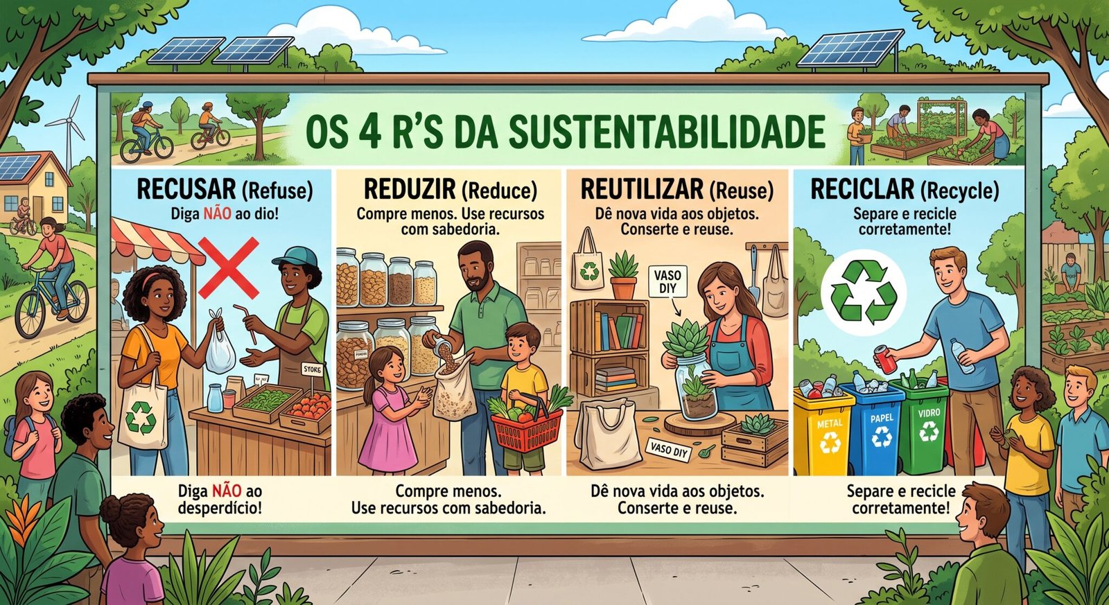 Os 4R's da sustentabilidade