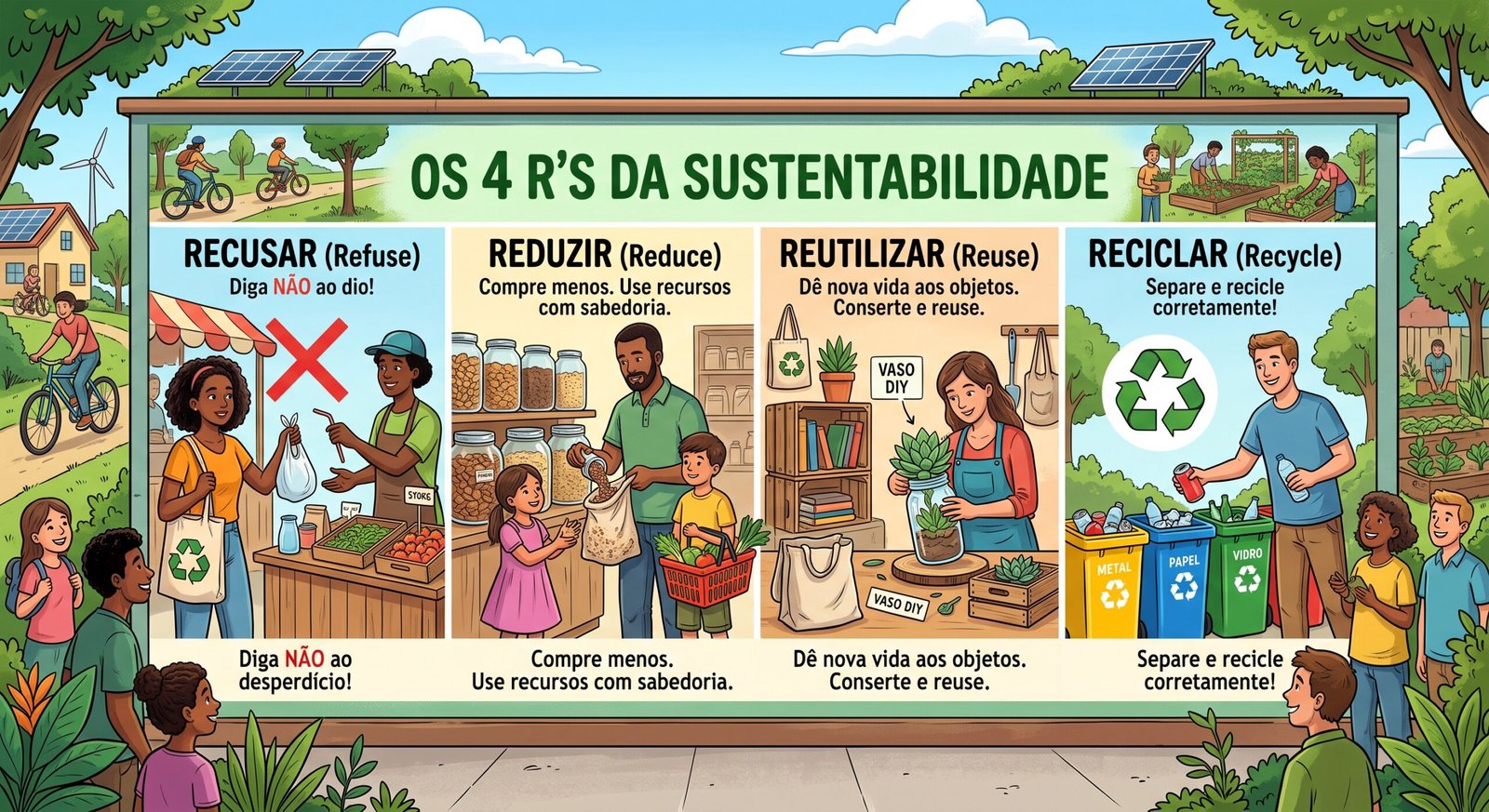 Os 4R's da sustentabilidade